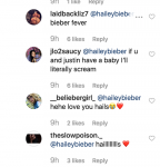 Hailey Baldwin azt mondja, hogy baba láza van Kylie Jenner Stormi Webster fotói miatt