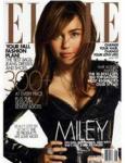 Miley Cyrus på omslaget till Elle Magazine