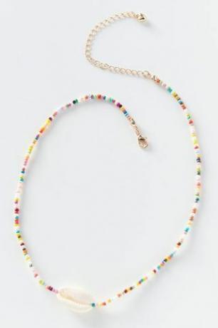 Cowrie Shell varavīksnes pērļu kaklarota