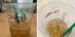 В этой чашке Starbucks написано: Энн или Джулия?