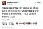 Demi Lovato Selena Gomez Unite 4 Humanity Event